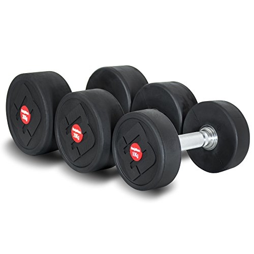 Bodymax 4Kg Pro v4 Rubber Dumbbells (Pair)
