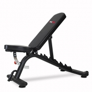 Bodymax Black BE235 Commercial Adjustable Flat, Incline, Decline Bench