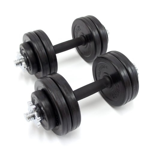 Bodymax Deluxe 15kg Rubber Dumbbell Kit