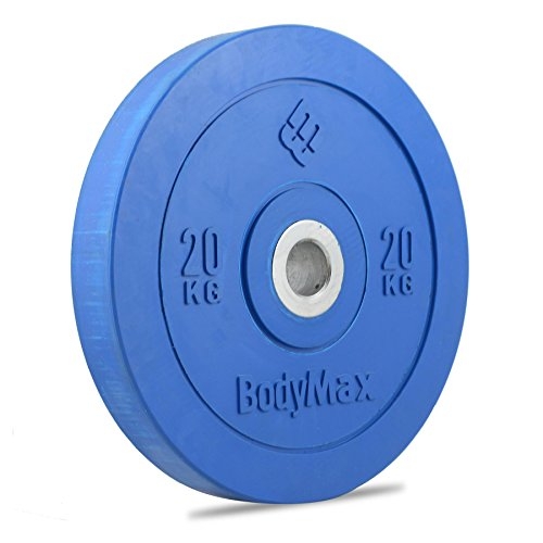 Bodymax Olympic Rubber Bumper Weight Disc Plate – Blue 20kg