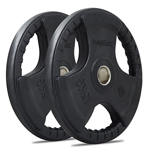 Bodymax Olympic Rubber Radial Weight Plates – 2 x 15kg