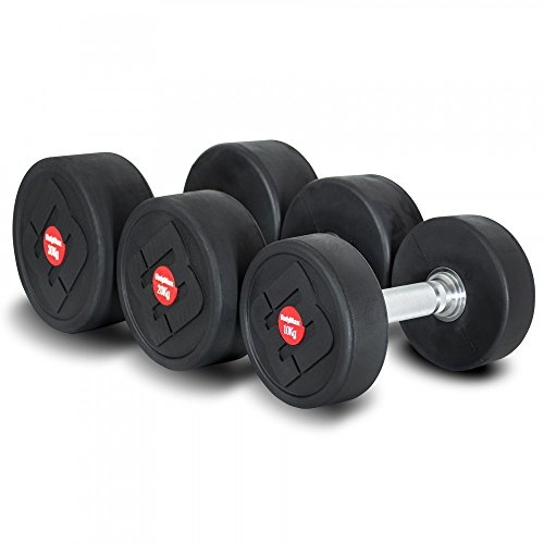 Bodymax Pro V4 Rubber Dumbbell Set 3, 6 Pairs 5-30Kg