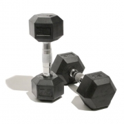 Bodymax Rubber Hex Dumbbells – 2 x 22.5kg