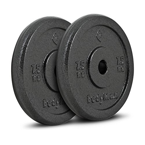 Bodymax Standard Hammertone Weight Disc Plates – 2 x 7.5kg