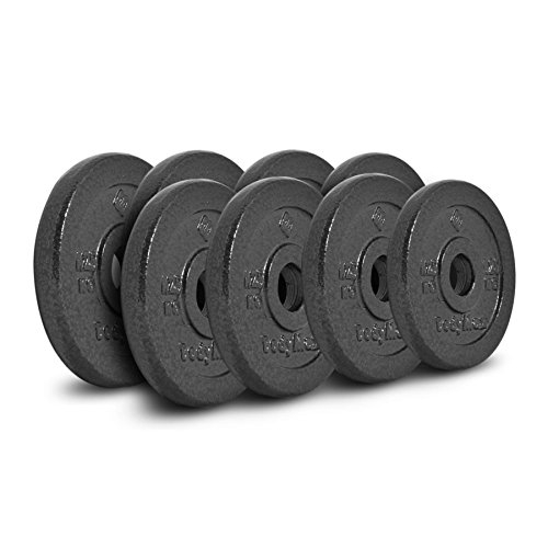Bodymax Standard Hammertone Weight Disc Plates – 8 x 1.25kg