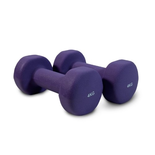 Bodymax Vinyl Weights Dumbbell 2 x 4kg – Purple A